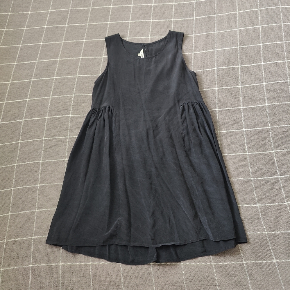 Sleeveless Mini Dress in Charcoal Gray